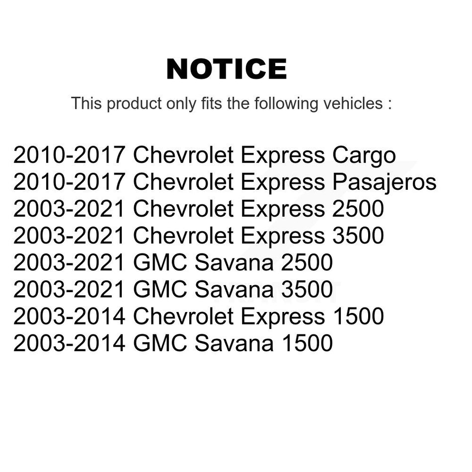 Fuel Tank Strap AGY-01110371 For GMC Chevrolet Savana 2500 Express 3500 1500 Cargo Pasajeros