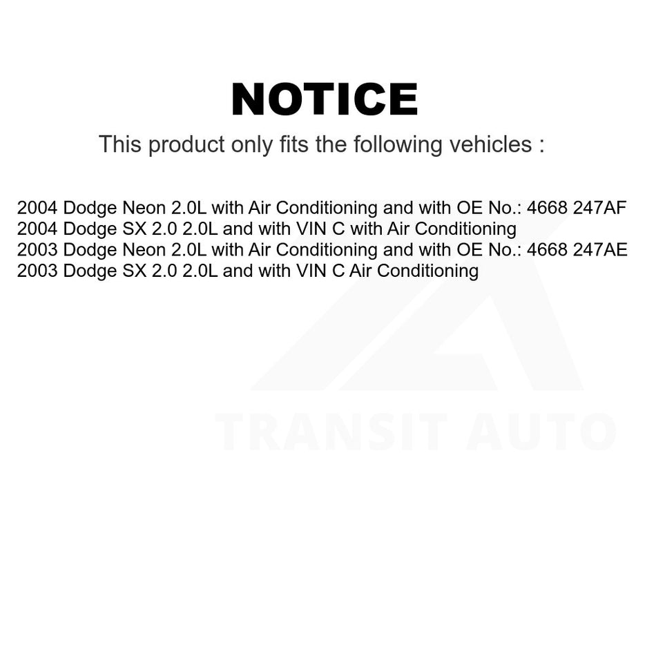 Power Steering Accessory Drive Belt BAN-4PK1315 For Dodge Neon SX 2.0