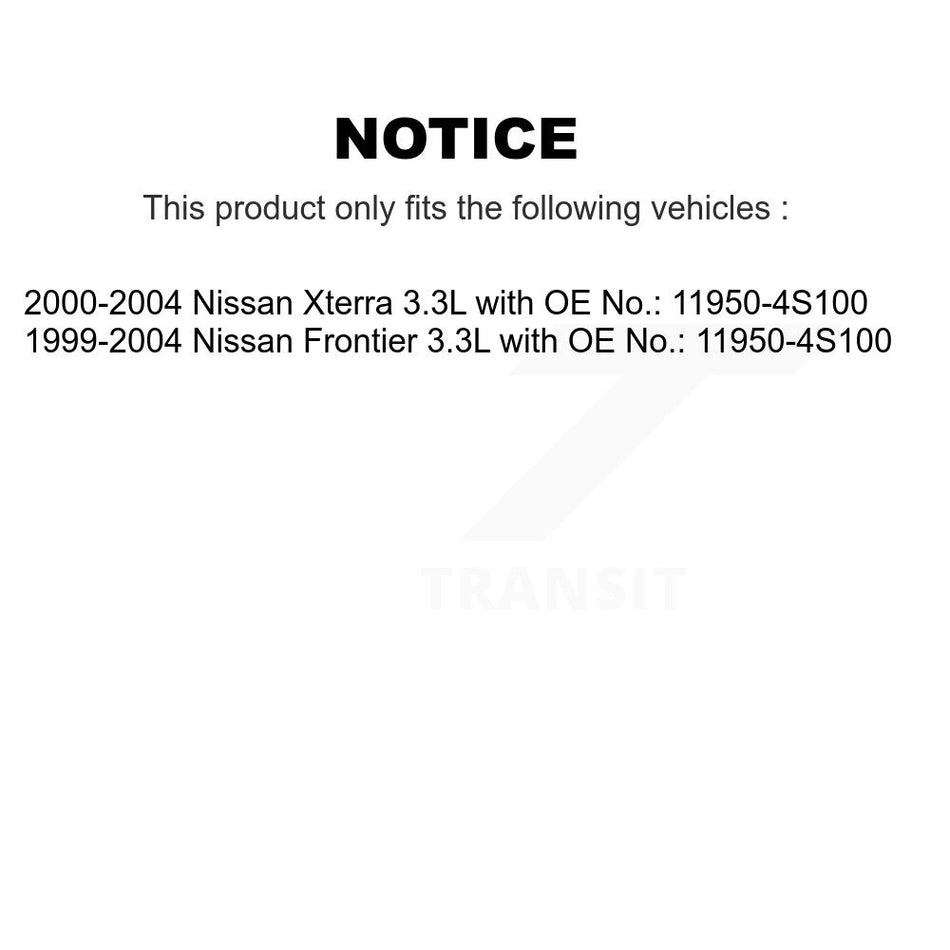 Water Pump Power Steering Accessory Drive Belt BAN-5PK1235 For Nissan Xterra Frontier 3.3L