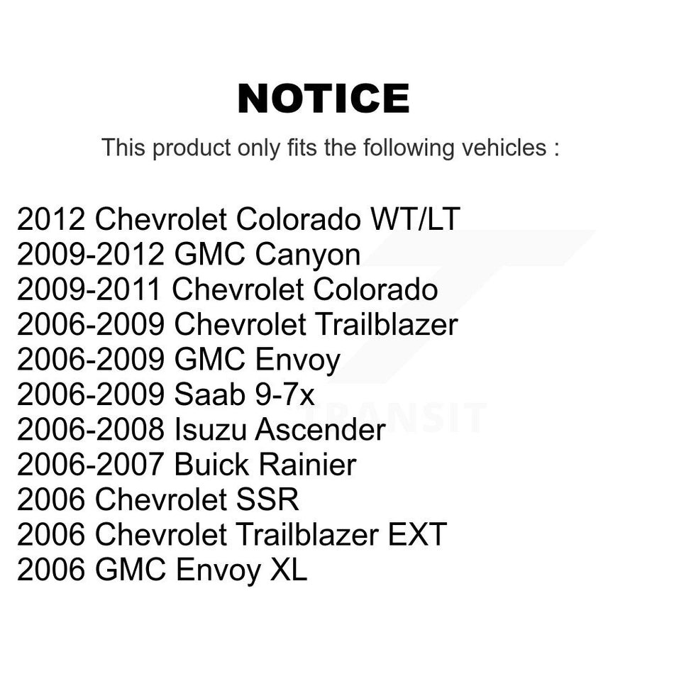 Front Ceramic Disc Brake Pads CMX-D1169 For Chevrolet Trailblazer GMC Envoy Colorado Canyon EXT XL Buick Rainier Saab 9-7x Isuzu Ascender
