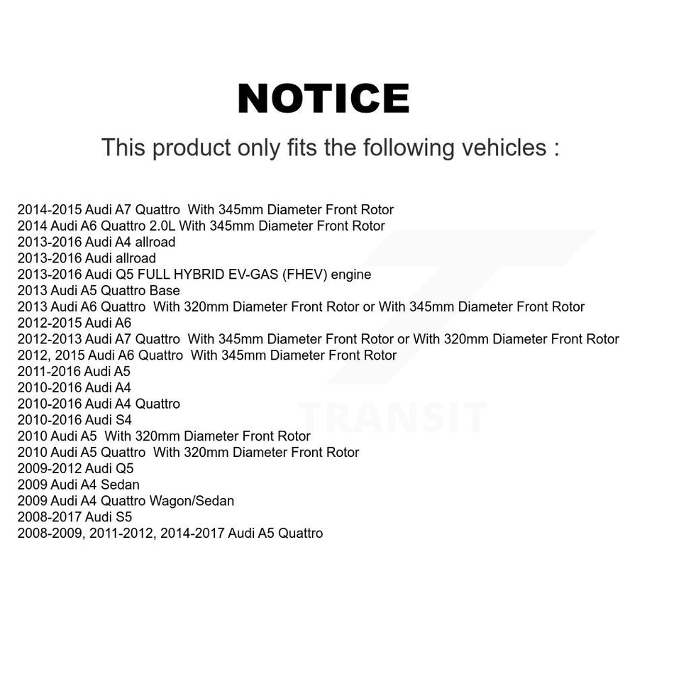 Front Ceramic Disc Brake Pads CMX-D1322 For Audi Q5 A4 Quattro A5 S4 S5 A6 allroad A7