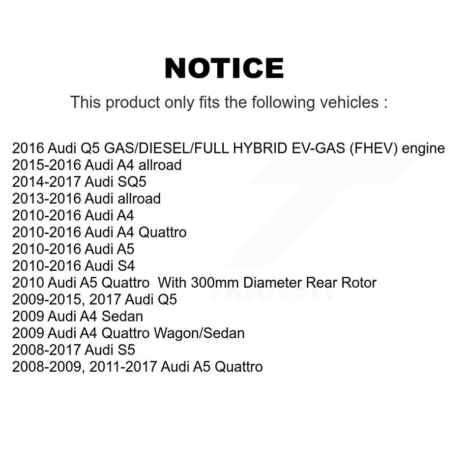 Rear Ceramic Disc Brake Pads CMX-D1386 For Audi Q5 A4 Quattro A5 S4 S5 SQ5 allroad