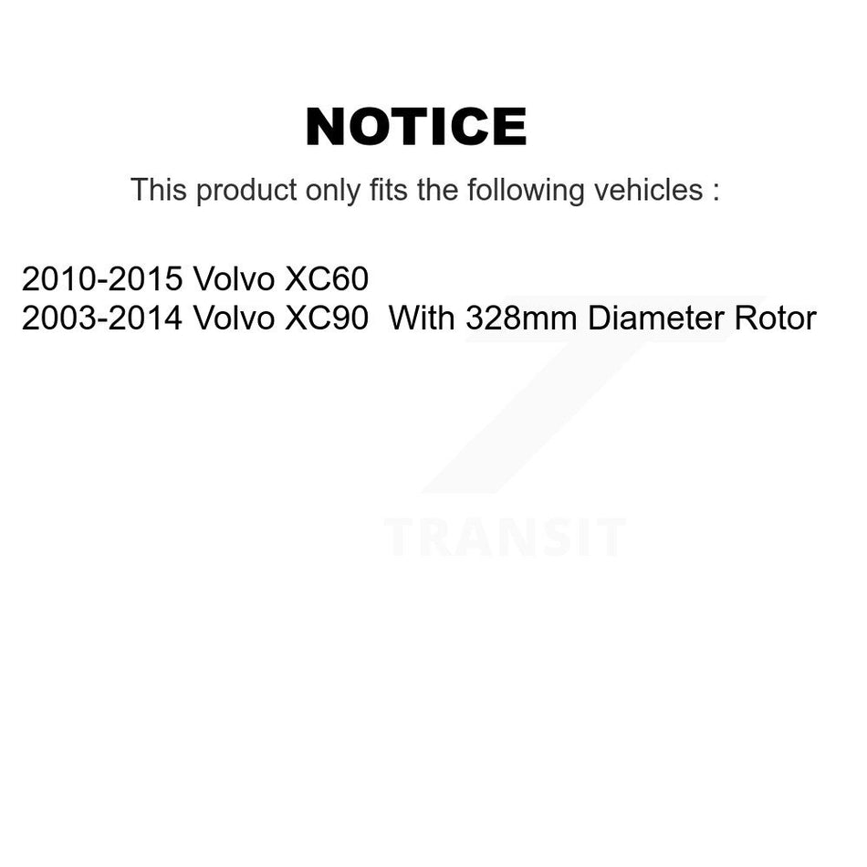 Front Ceramic Disc Brake Pads CMX-D1412 For Volvo XC90 XC60