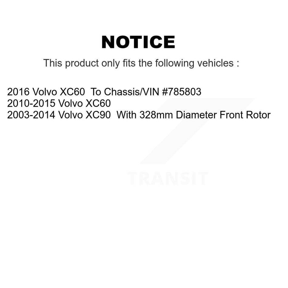 Front Ceramic Disc Brake Pads CMX-D1412 For Volvo XC60 XC90