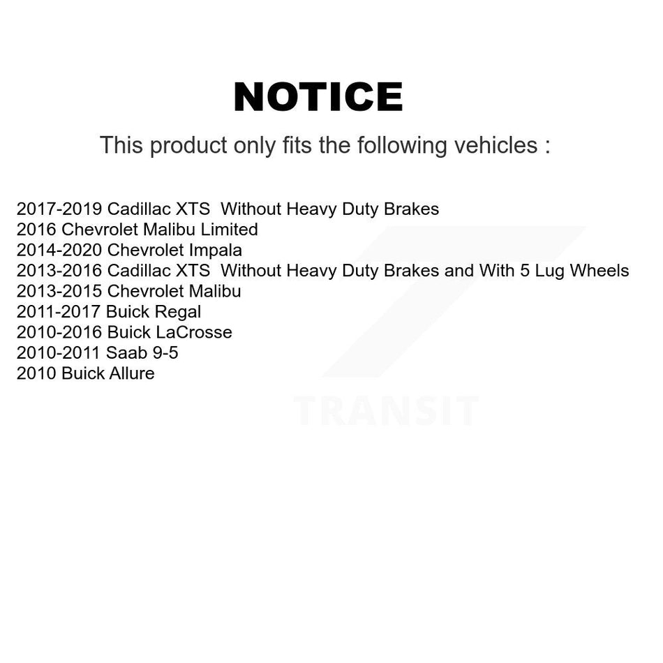Rear Ceramic Disc Brake Pads CMX-D1430 For Chevrolet Buick Malibu Impala LaCrosse Regal Cadillac XTS