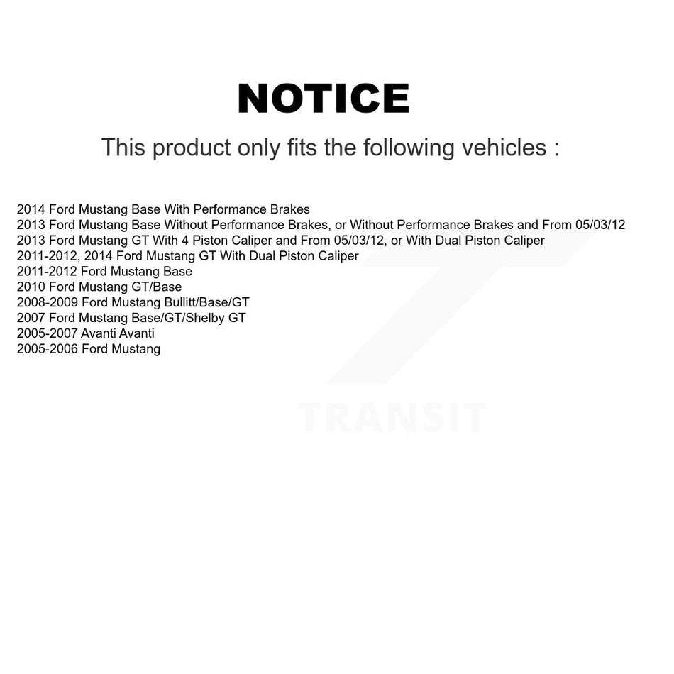 Front Ceramic Disc Brake Pads CMX-D1463 For Ford Mustang Avanti