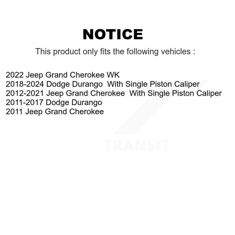Rear Ceramic Disc Brake Pads CMX-D1498 For Jeep Grand Cherokee Dodge Durango WK