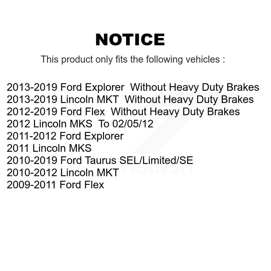 Front Ceramic Disc Brake Pads CMX-D1508 For Ford Explorer Flex Taurus Lincoln MKT MKS