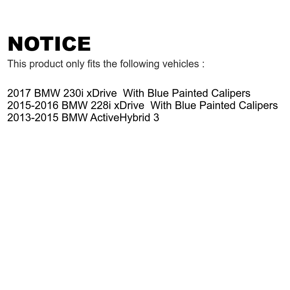 Front Ceramic Disc Brake Pads CMX-D1609 For BMW 328i 428i 330i xDrive 335i M4 430i Gran Coupe M3 435i 340i M2 230i 228i 440i GT M240i Mini Cooper ActiveHybrid 3