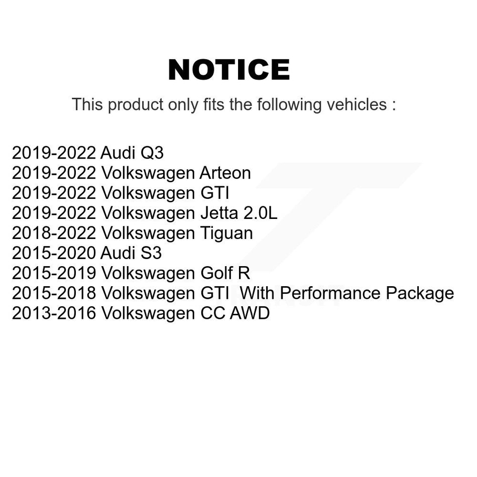 Front Ceramic Disc Brake Pads CMX-D1633A For Volkswagen Tiguan Jetta GTI CC Audi Golf R S3 Q3 Arteon