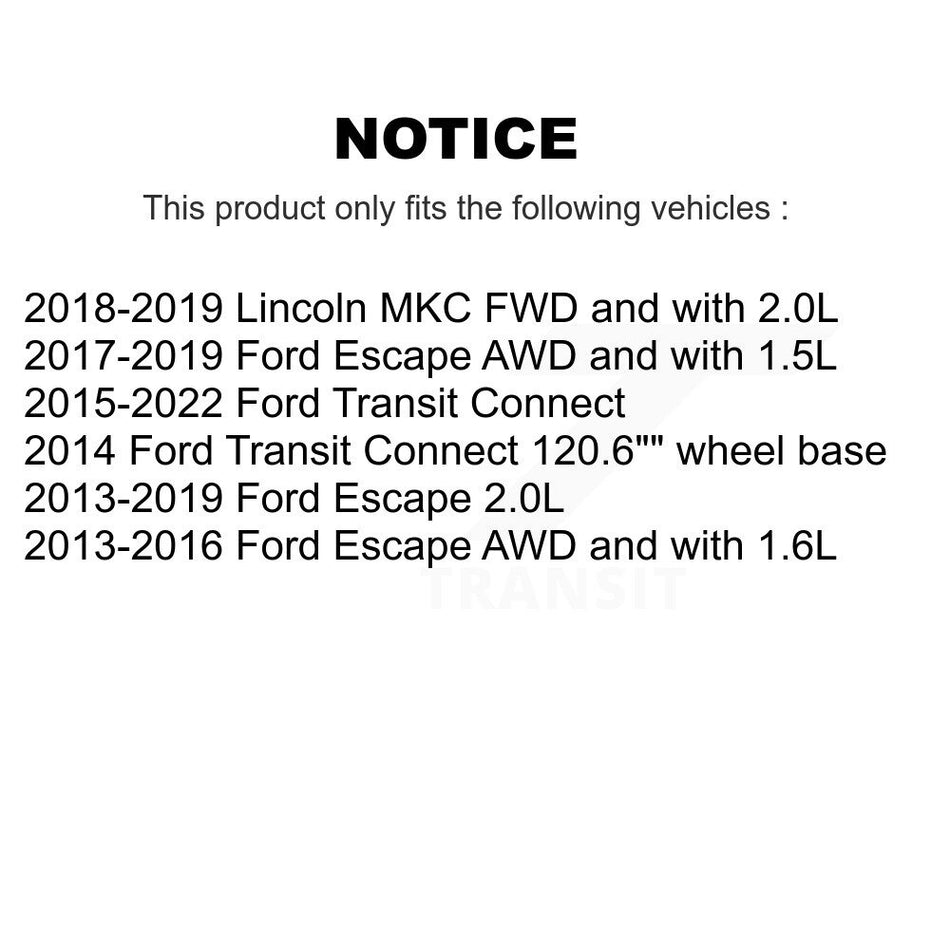 Front Ceramic Disc Brake Pads CMX-D1645 For Ford Escape Transit Connect Lincoln MKC