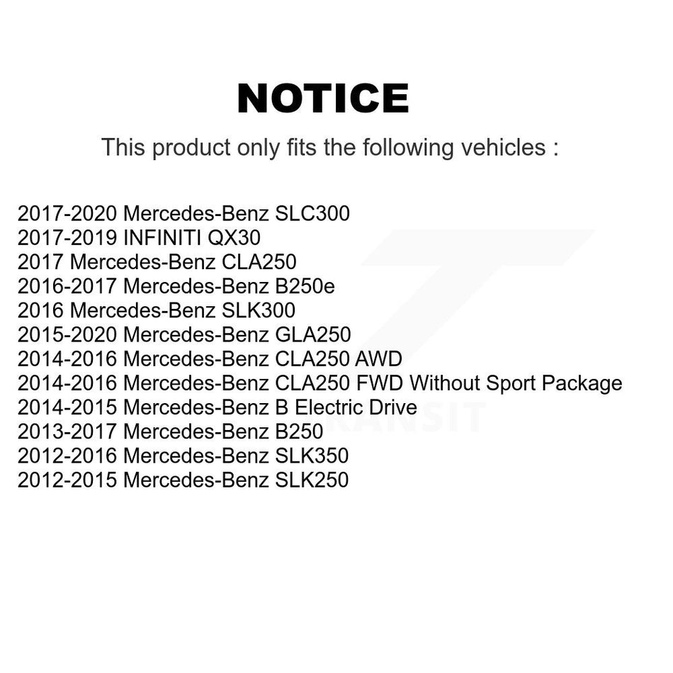 Rear Ceramic Disc Brake Pads CMX-D1646 For Mercedes-Benz GLA250 CLA250 INFINITI QX30 SLK250 SLK350 SLC300 SLK300 B Electric Drive B250e B250