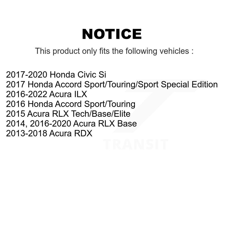 Front Ceramic Disc Brake Pads CMX-D1697 For Honda Civic Acura RDX Accord ILX RLX