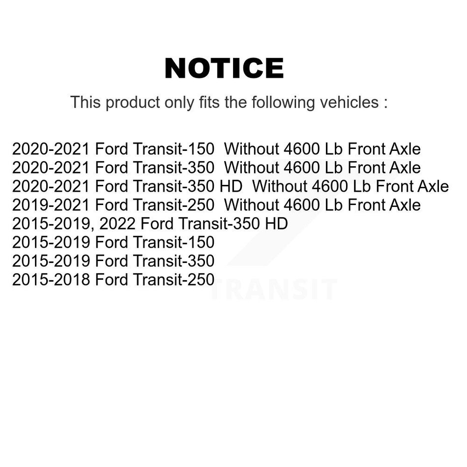 Front Ceramic Disc Brake Pads CMX-D1774 For Ford Transit-250 Transit-350 Transit-150 HD