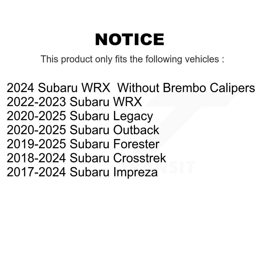 Front Ceramic Disc Brake Pads CMX-D2045 For Subaru Crosstrek Forester Outback Impreza WRX Legacy