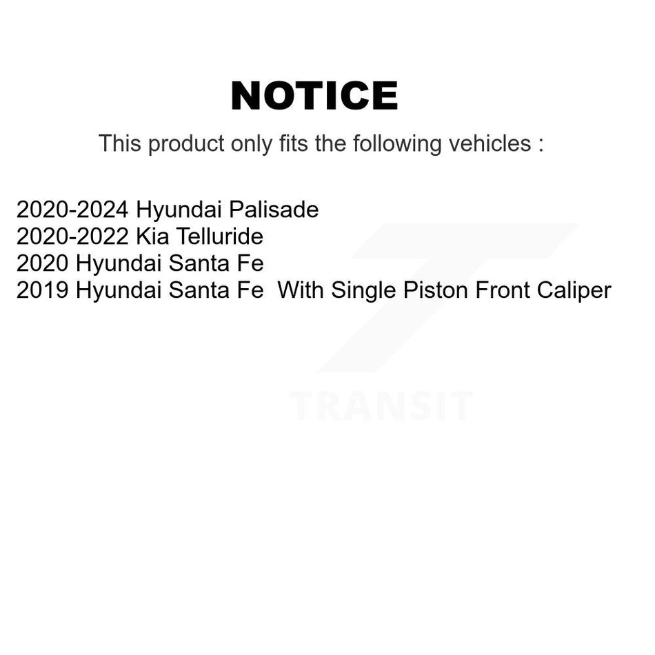 Rear Ceramic Disc Brake Pads CMX-D2199 For Hyundai Palisade Santa Fe Kia Telluride