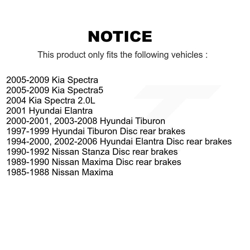 Rear Ceramic Disc Brake Pads CMX-D323 For Hyundai Elantra Kia Spectra Tiburon Spectra5 Nissan Stanza