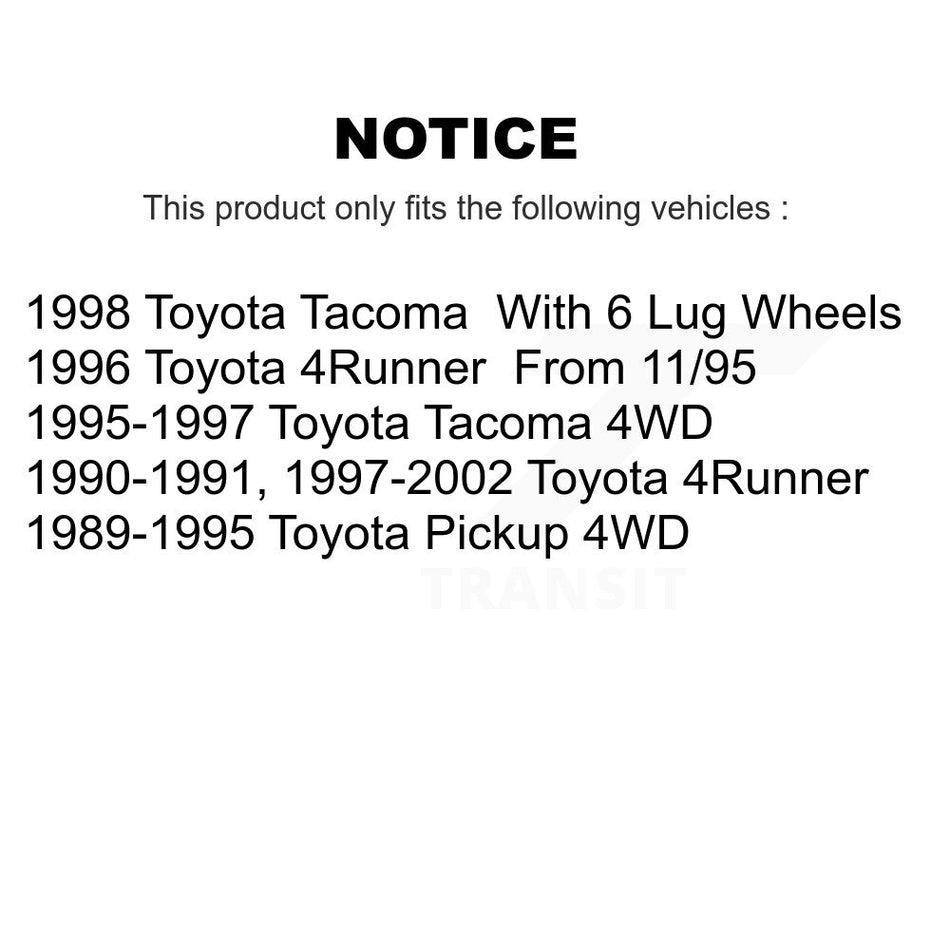 Front Ceramic Disc Brake Pads CMX-D436A For Toyota 4Runner Pickup Tacoma