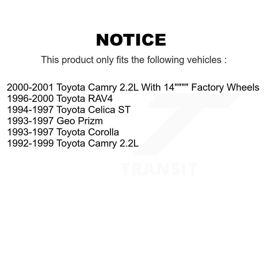 Front Ceramic Disc Brake Pads CMX-D562 For Toyota Camry Corolla RAV4 Celica Geo Prizm