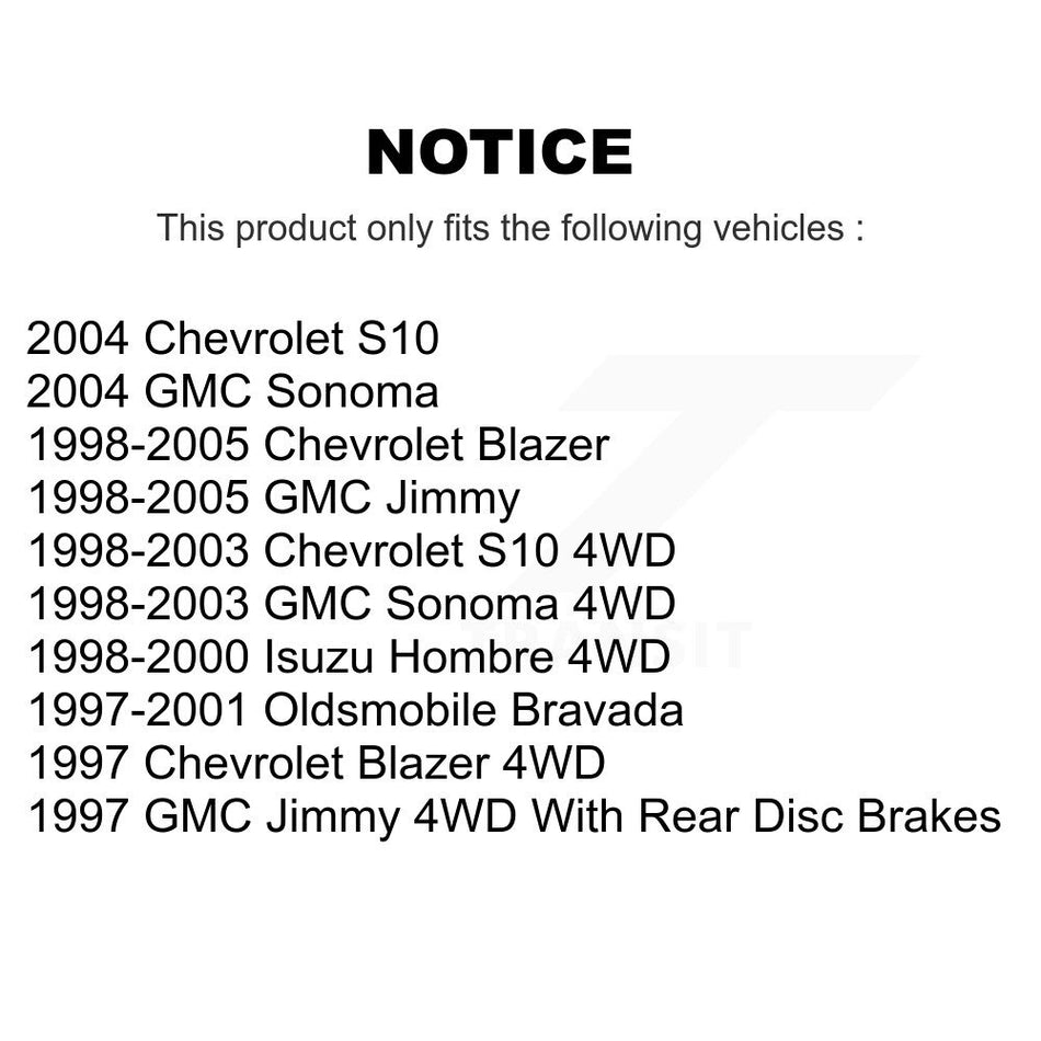 Front Ceramic Disc Brake Pads CMX-D726 For Chevrolet S10 Blazer GMC Sonoma Jimmy Oldsmobile Bravada Isuzu Hombre