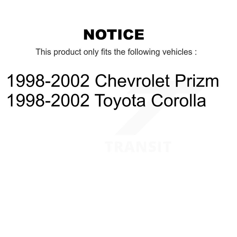 Front Ceramic Disc Brake Pads CMX-D741 For 1998-2002 Toyota Corolla Chevrolet Prizm