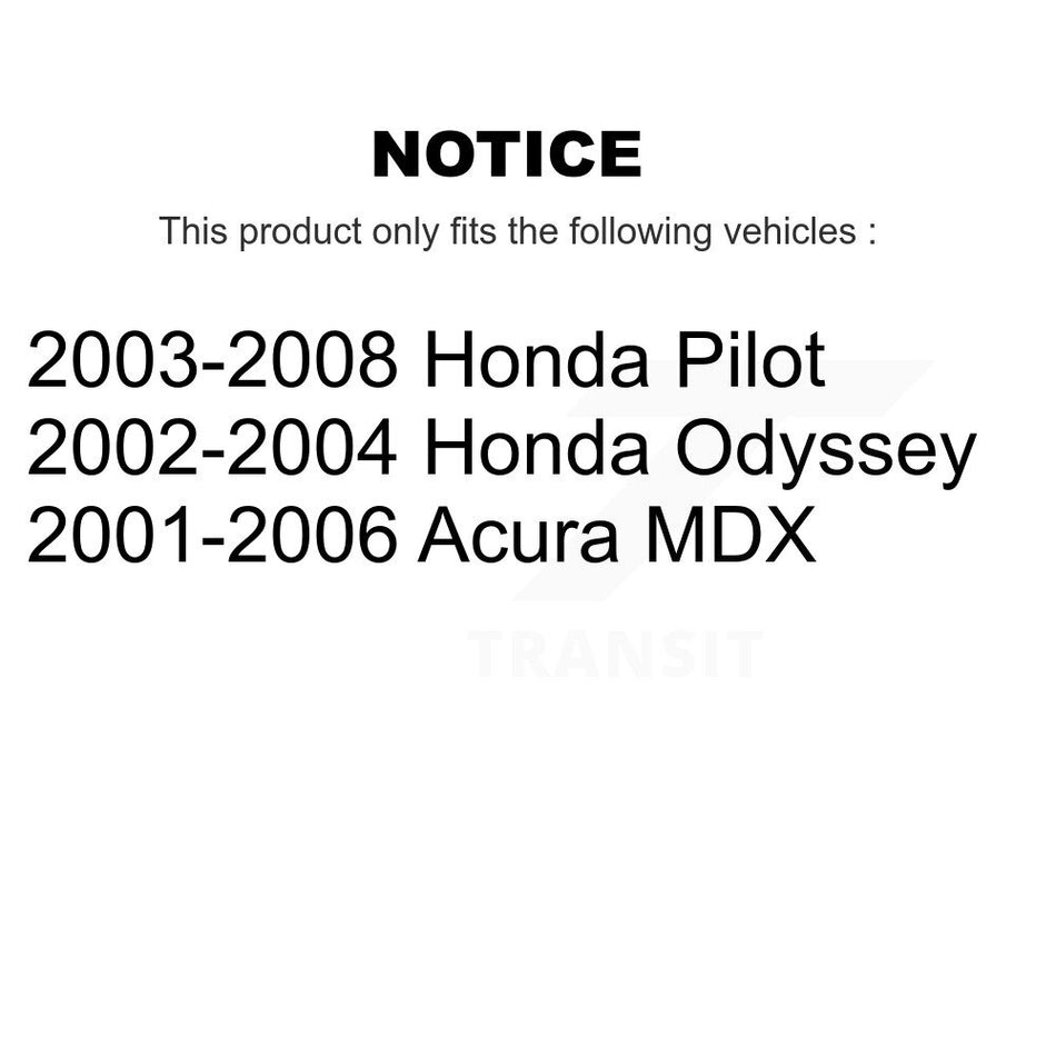 Rear Ceramic Disc Brake Pads CMX-D865 For Honda Pilot Odyssey Acura MDX