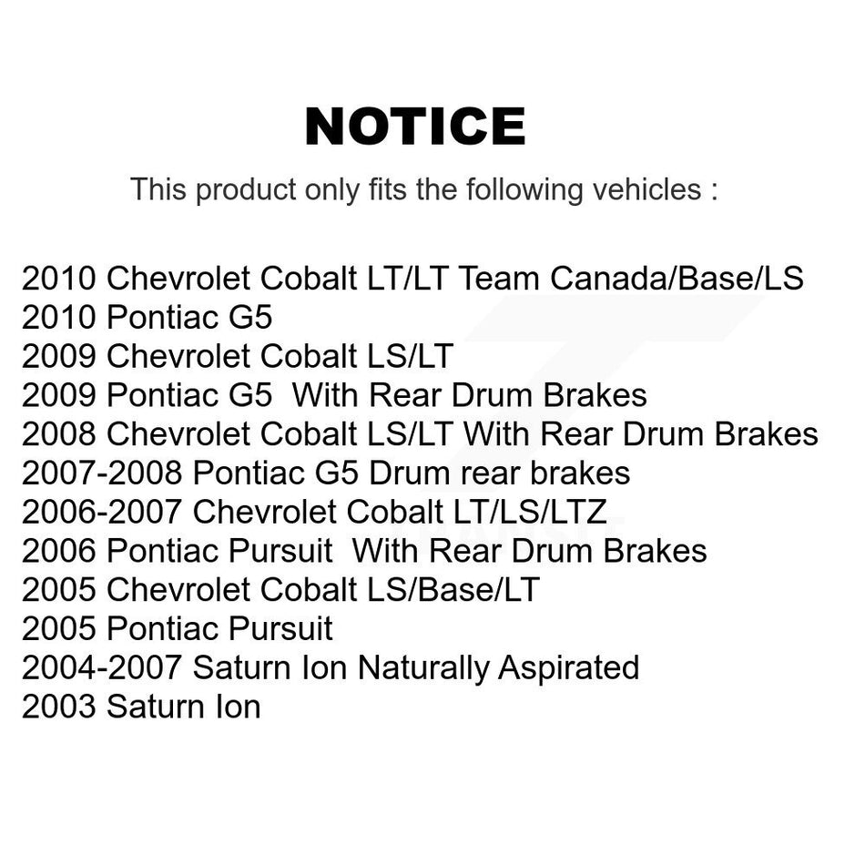 Front Ceramic Disc Brake Pads CMX-D956 For Chevrolet Cobalt Pontiac G5 Saturn Ion Pursuit