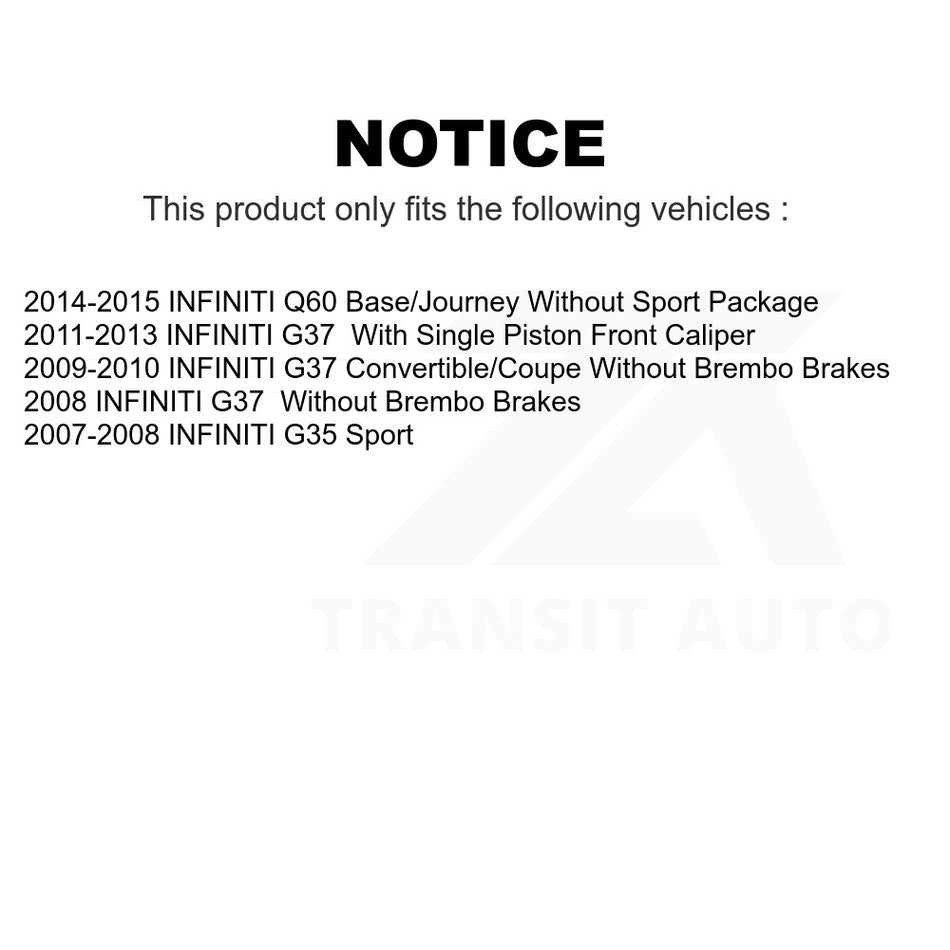 Rear Disc Brake Rotor DS1-980568 For INFINITI G37 G35 Q60