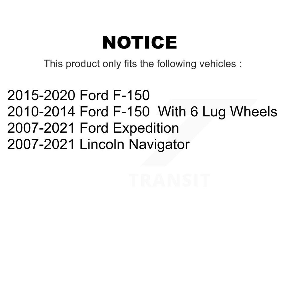 Front Coated Disc Brake Rotor (1 Piece Only) GCR-680508 For Ford F-150 Expedition Lincoln Navigator