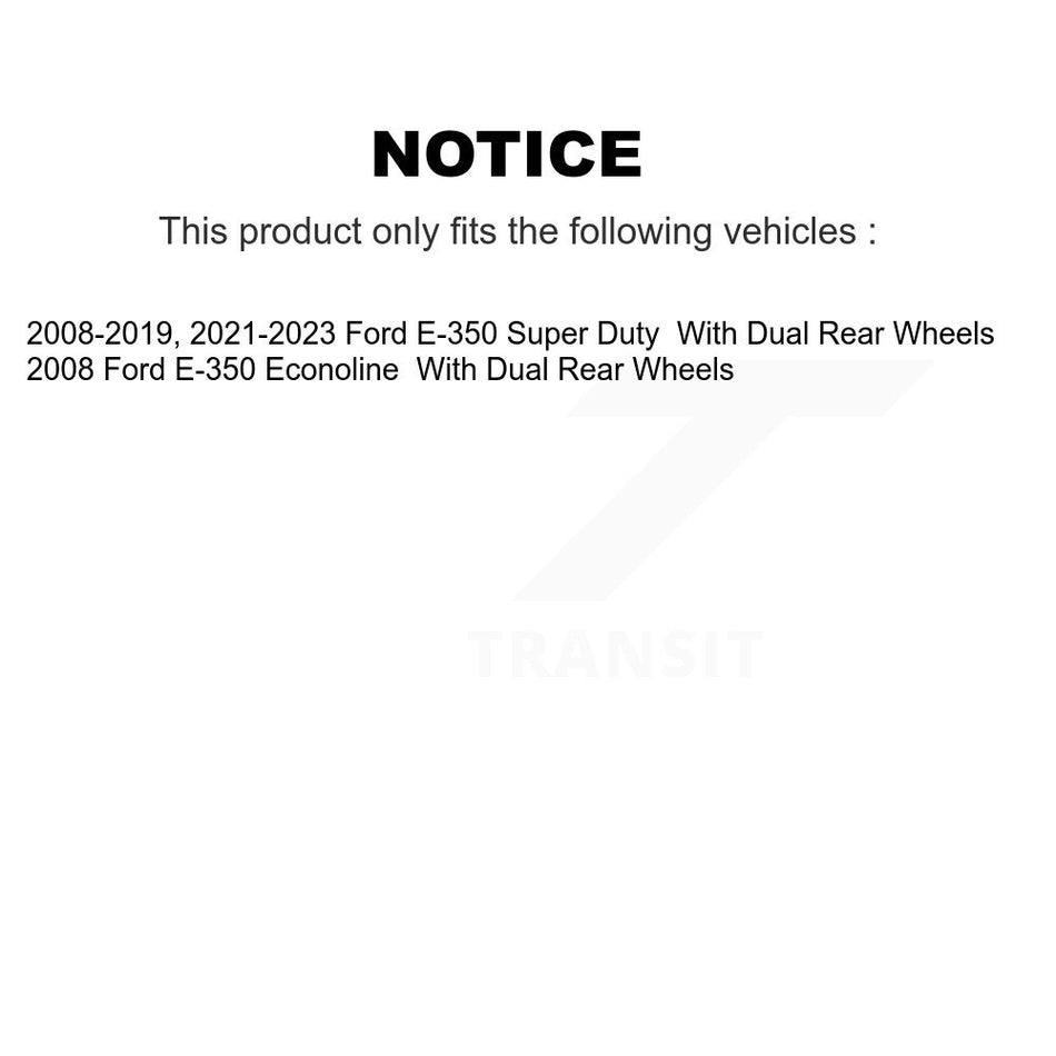 Rear Coated Disc Brake Rotor (1 Piece Only) GCR-680680 For Ford E-350 Super Duty Econoline