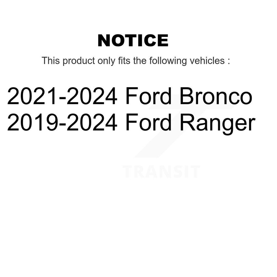 Rear Coated Disc Brake Rotor (1 Piece Only) GCR-682574 For Ford Ranger Bronco