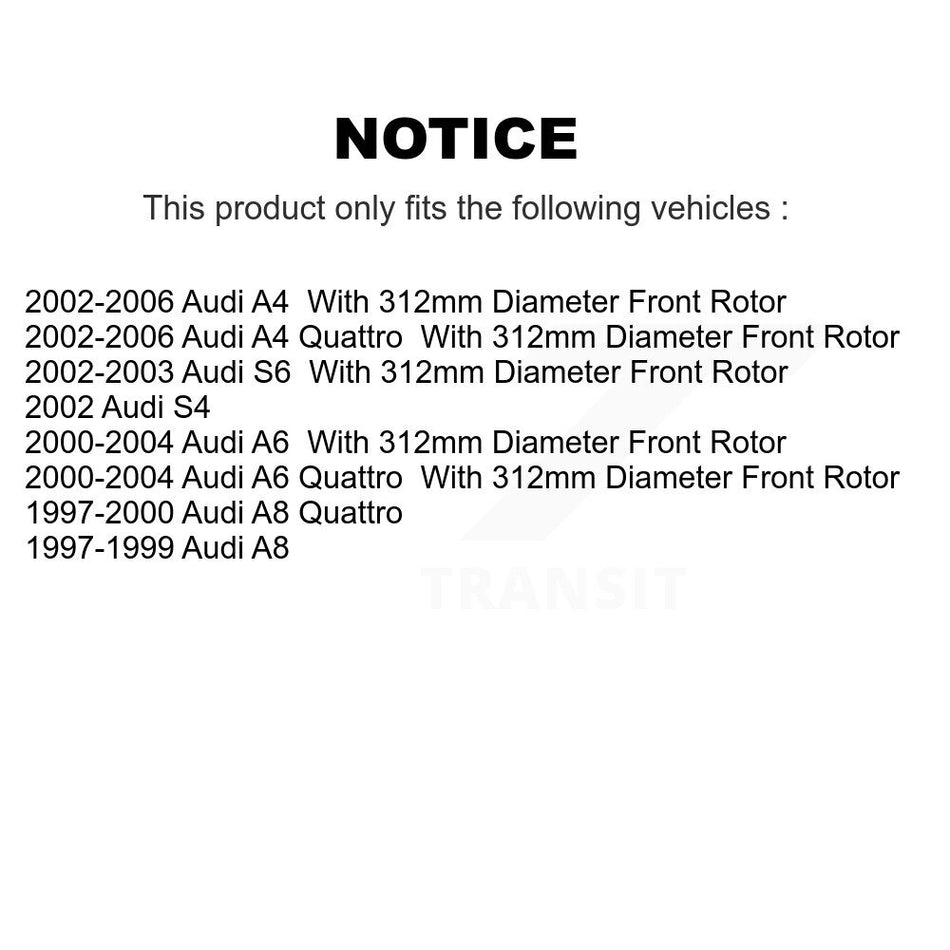 Front Disc Brake Rotor GCR-980001 For Audi A4 Quattro A6 A8 S4 S6