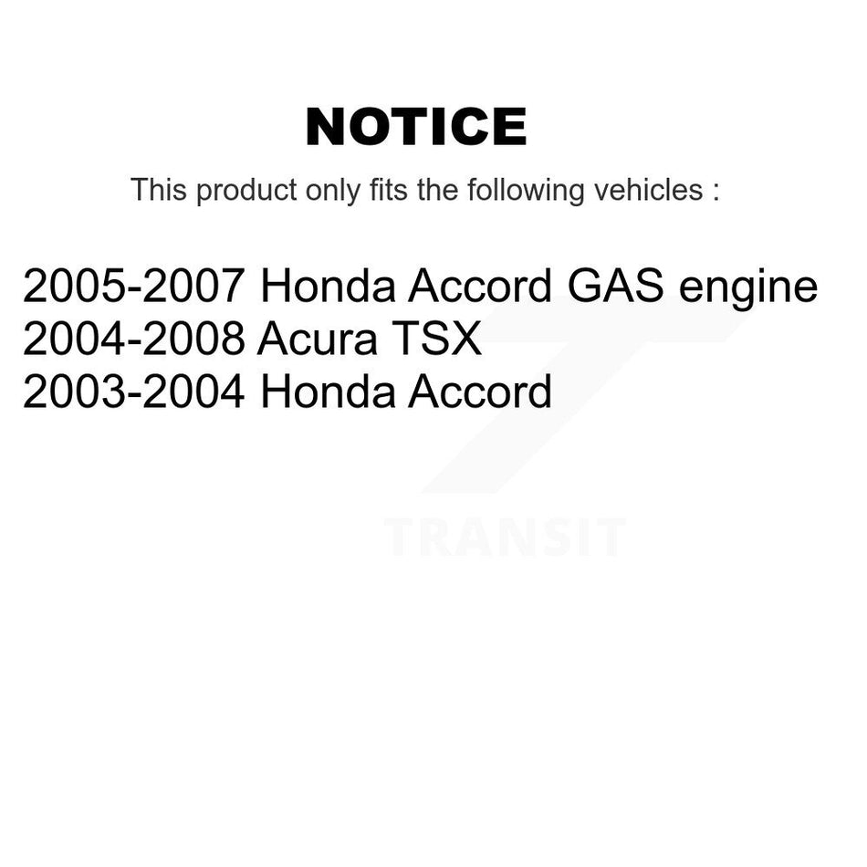 Rear Coated Disc Brake Rotor (1 Piece Only) GCR-980138 For Honda Accord Acura TSX