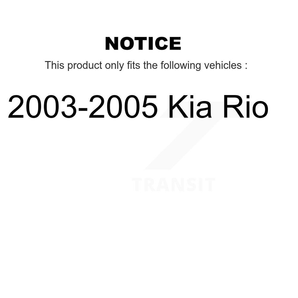 Front Disc Brake Rotor GCR-980241 For 2003-2005 Kia Rio