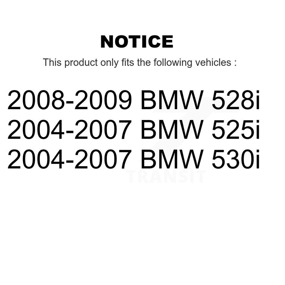 Rear Coated Disc Brake Rotor (1 Piece Only) GCR-980379 For BMW 530i 525i 528i