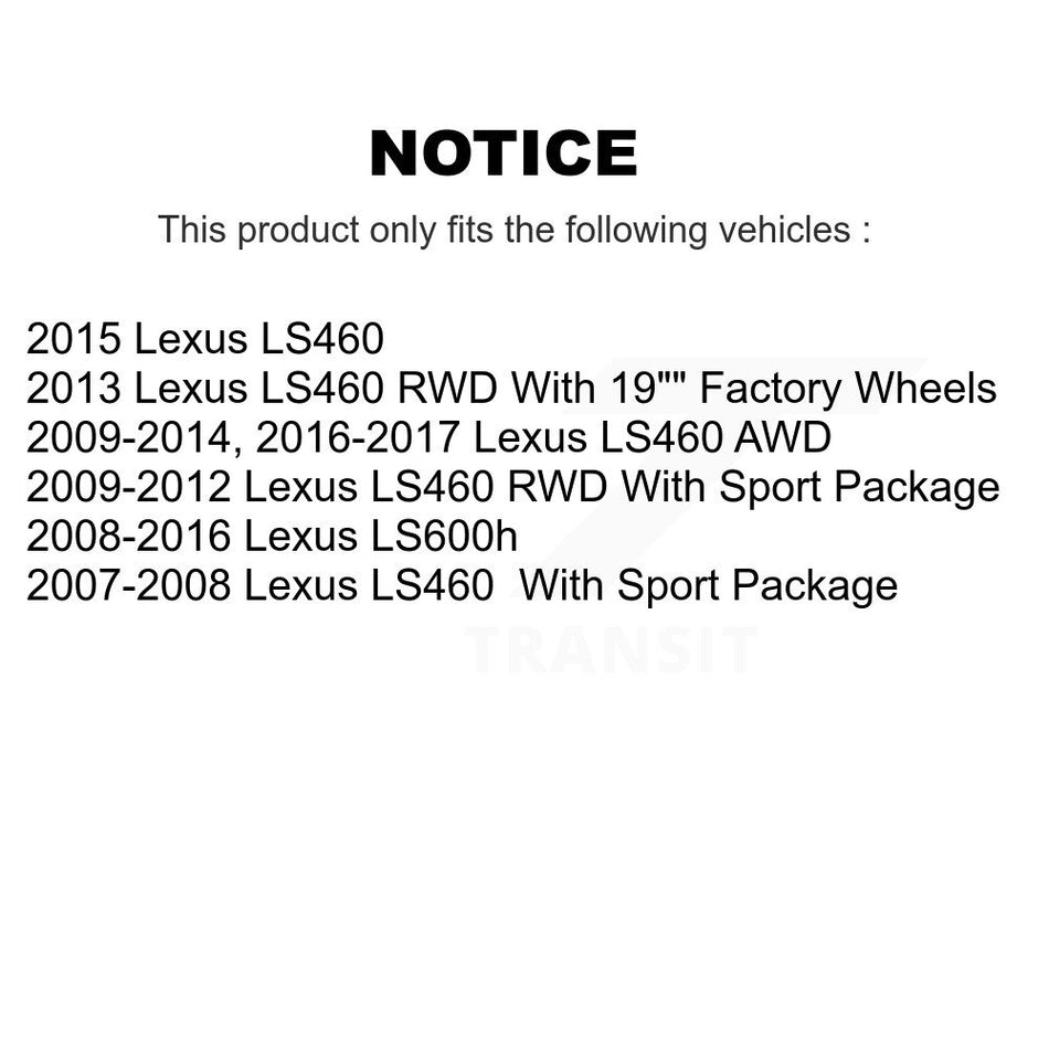 Rear Left Disc Brake Rotor GCR-980571 For Lexus LS460 LS600h