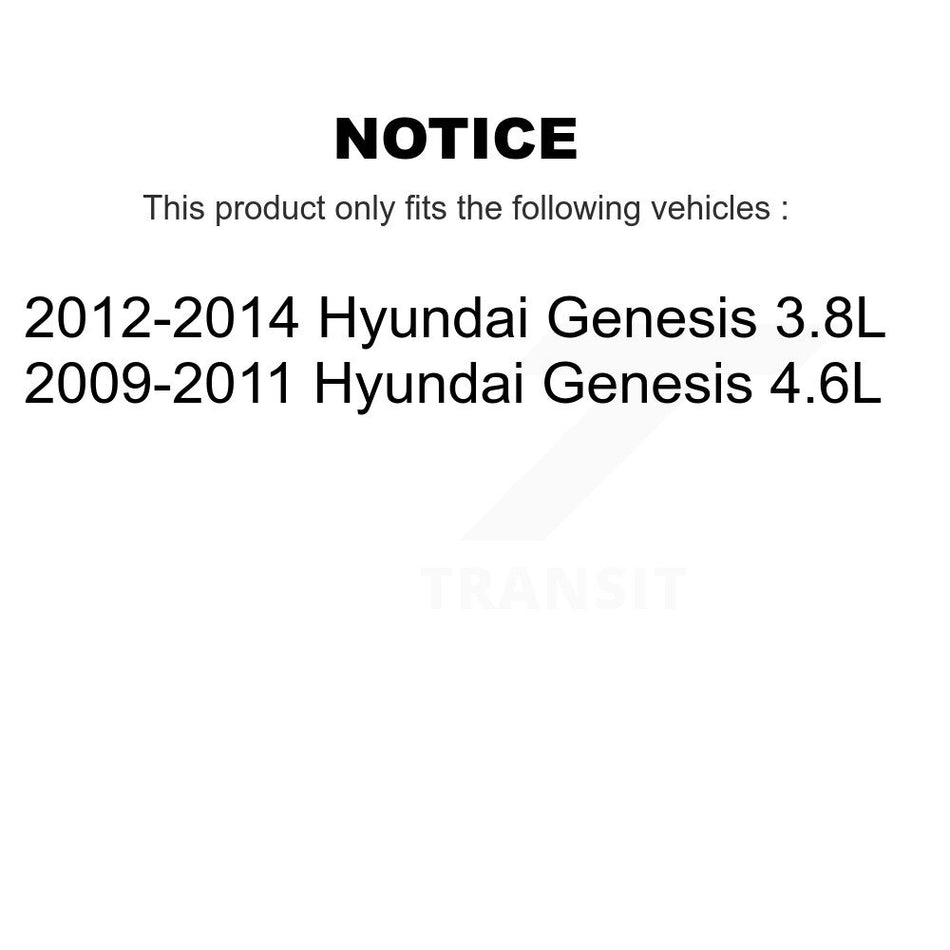 Front Disc Brake Rotor GCR-980711 For Hyundai Genesis