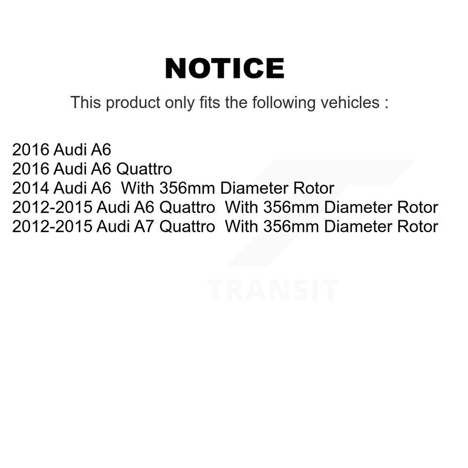 Front Disc Brake Rotor GCR-980939 For Audi A6 Quattro A7