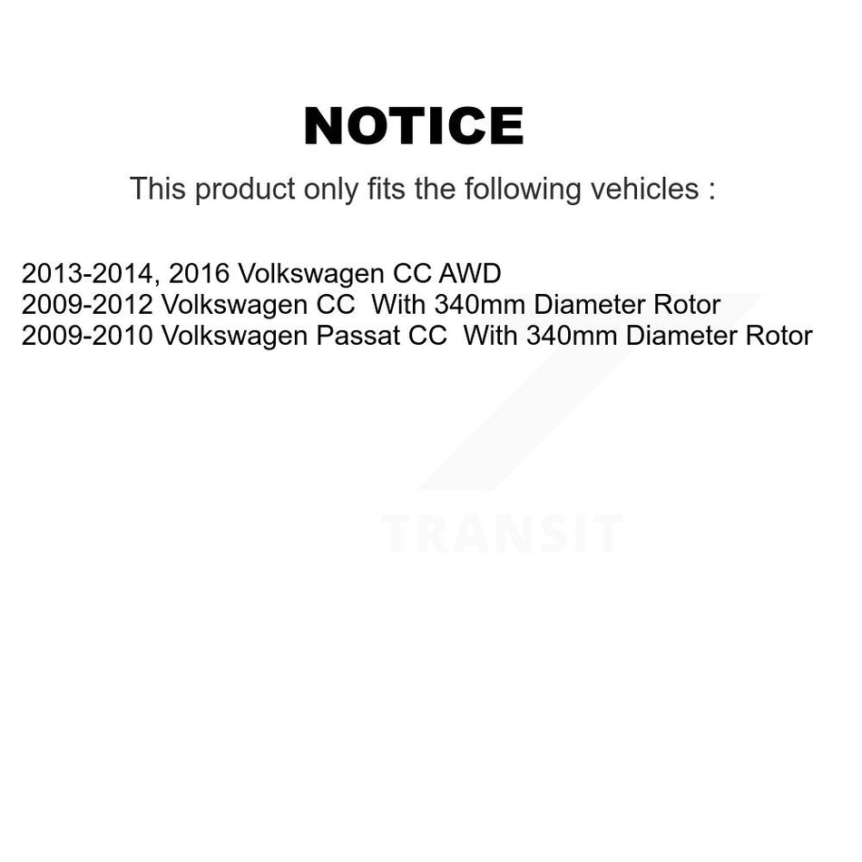 Front Disc Brake Rotor GCR-980953 For Volkswagen CC Passat