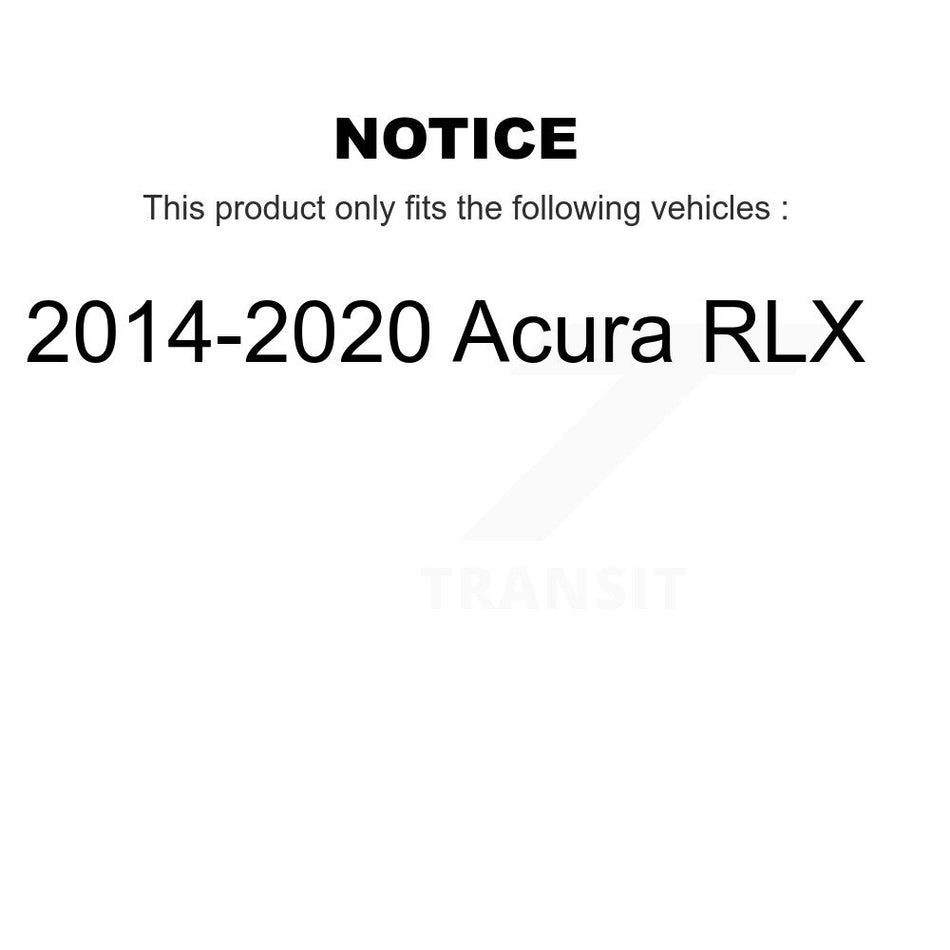 Rear Coated Disc Brake Rotor (1 Piece Only) GCR-981020 For 2014-2020 Acura RLX