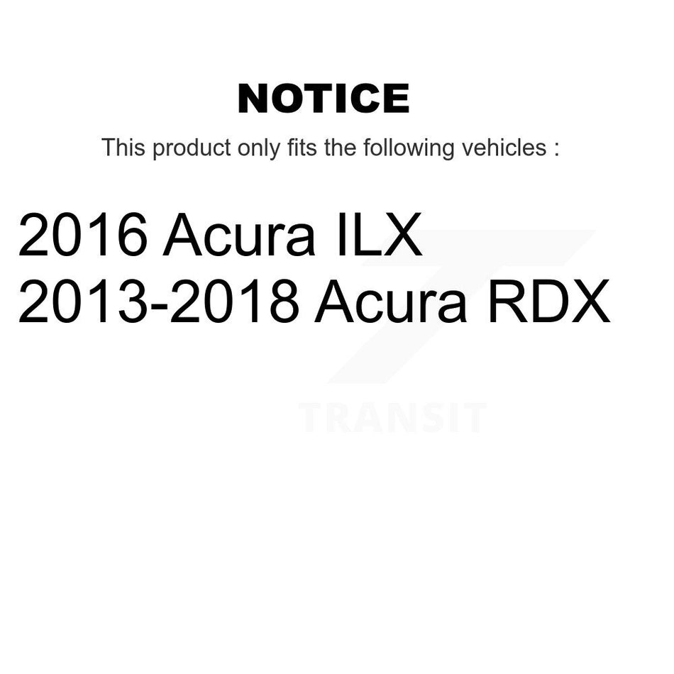 Front Coated Disc Brake Rotor (1 Piece Only) GCR-981021 For Acura RDX ILX