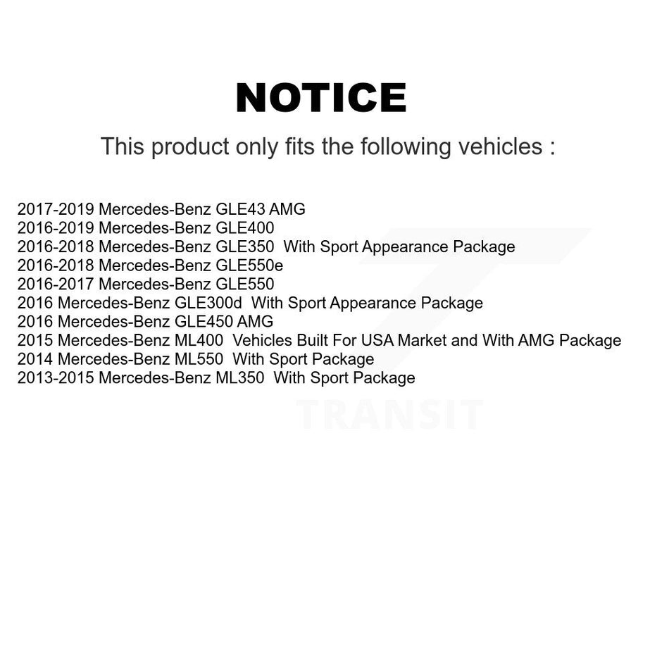 Rear Coated Disc Brake Rotor (1 Piece Only) GCR-981085 For Mercedes-Benz ML350 GLE400 GLE350 GLE43