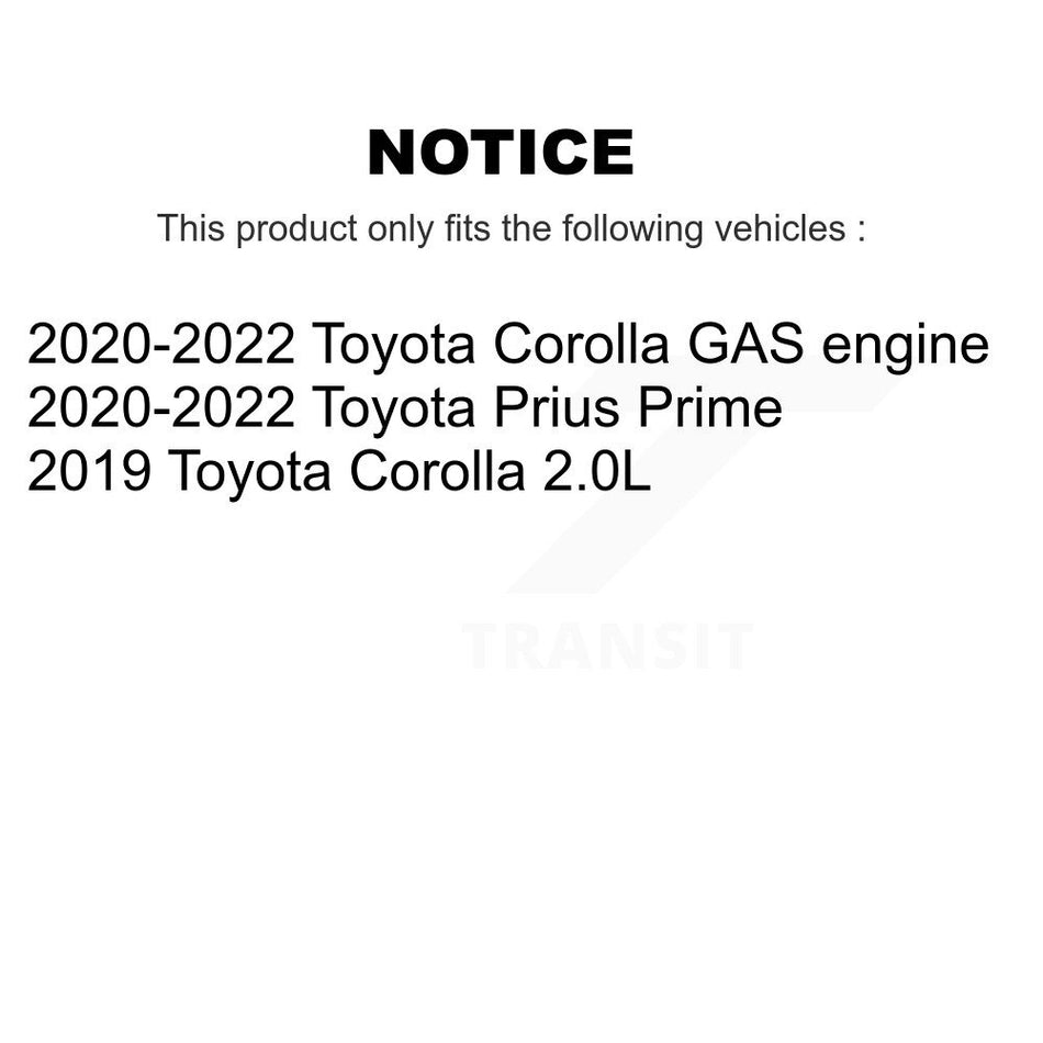 Front Disc Brake Rotor GCR-982491 For Toyota Corolla Prius Prime