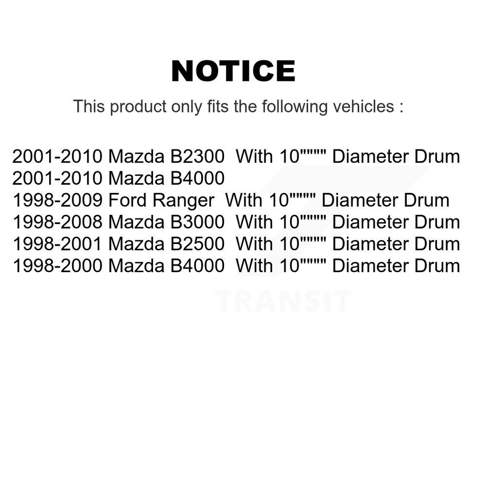 Rear Drum Brake Wheel Cylinder Pair For Ford Ranger Mazda B3000 B2500 B4000 B2300 K14-100007