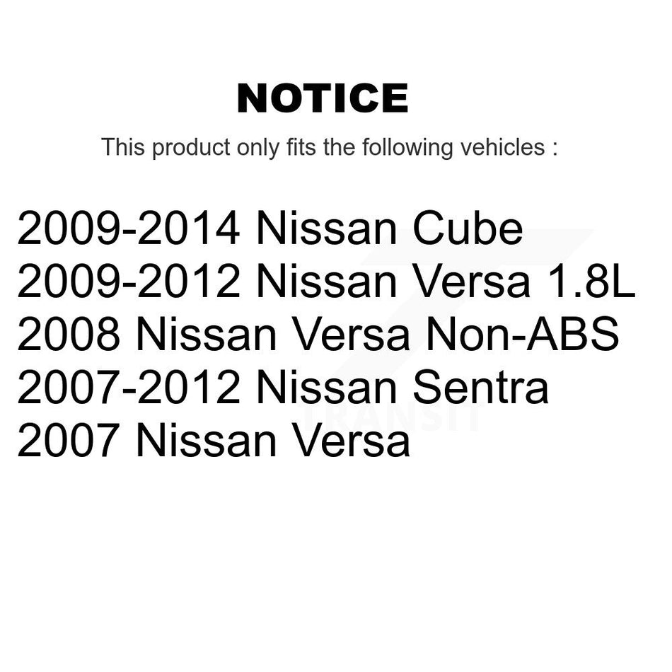 Rear Drum Brake Wheel Cylinder Pair For Nissan Sentra Versa Cube K14-100047