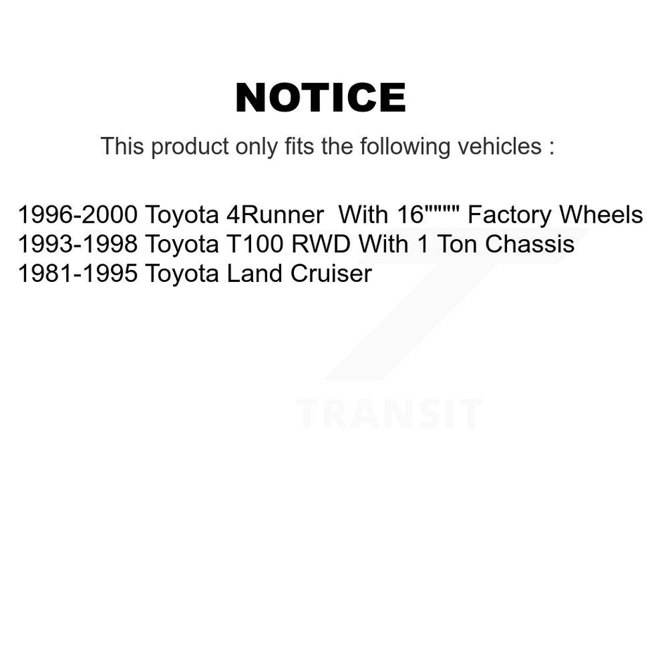 Rear Drum Brake Wheel Cylinder Pair For Toyota 4Runner T100 Land Cruiser K14-100059
