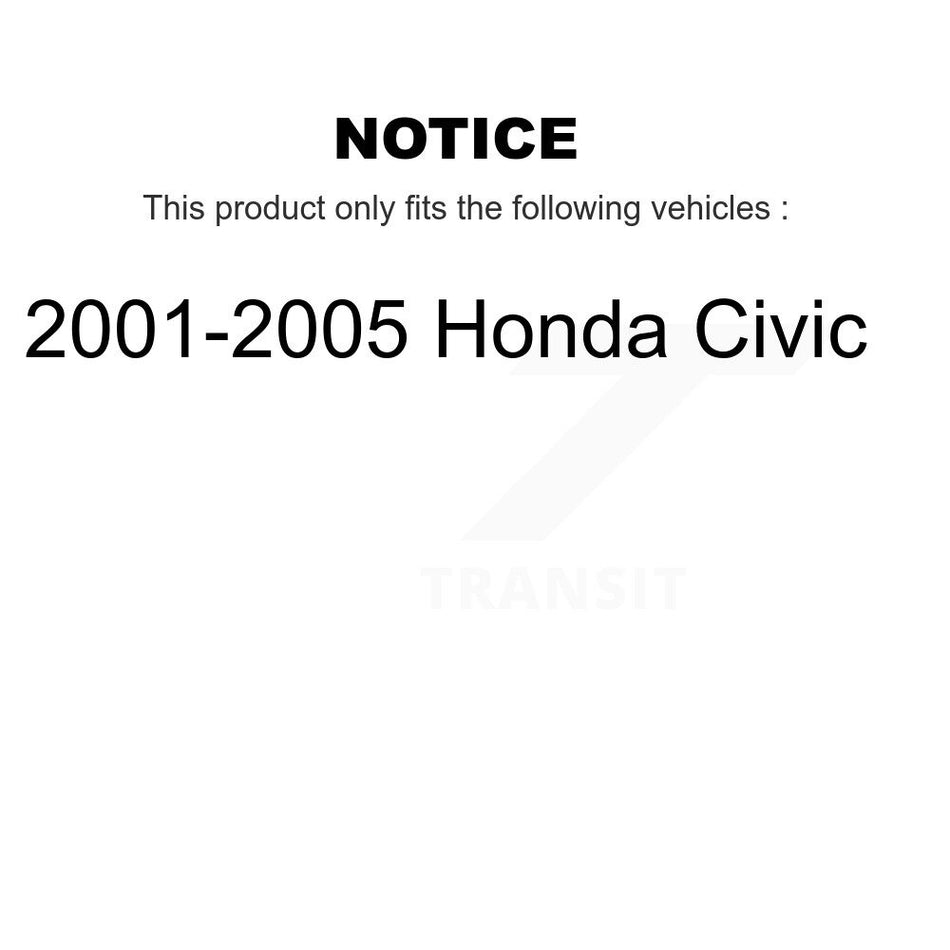 Rear Drum Brake Wheel Cylinder Kit For 2001-2005 Honda Civic K14-100086