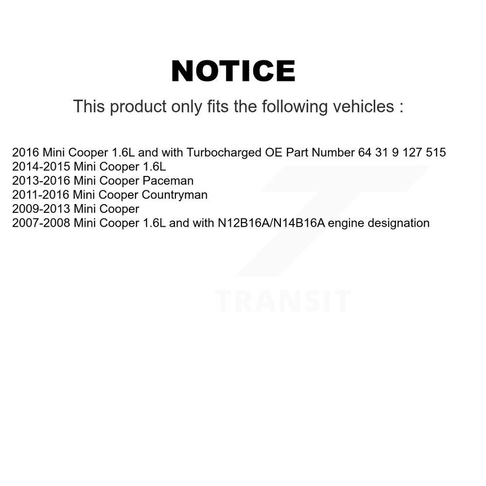 Cabin Air Filter (2 Pack) For Mini Cooper Countryman Paceman K54-100017