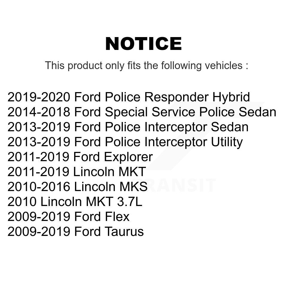 Cabin Air Filter (2 Pack) For Ford Explorer Flex Taurus Police Interceptor Utility Sedan K54-100064