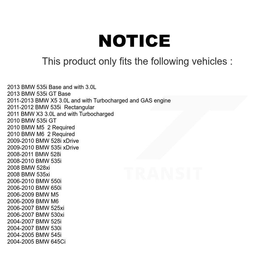 Cabin Air Filter (2 Pack) For BMW X5 X3 530i 530xi 650i 528i xDrive 525i 535i 645Ci 535xi K54-100076